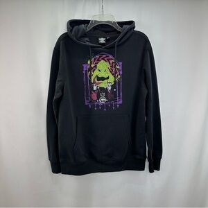 New Disney Tim Burton The Nightmare Before Christmas Gray Hoodie Size Medium